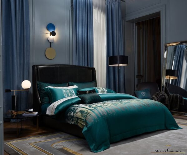 S.C - 1003 - Green Color - 100% Jacquard Cotton