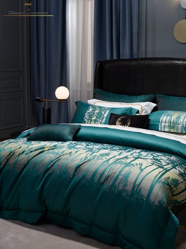 S.C - 1003 - Green Color - 100% Jacquard Cotton - Image 4