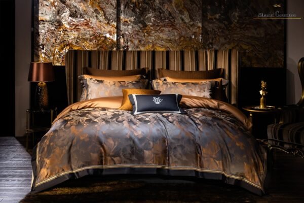 S.C. - 1005 - 100% Jacquard Cotton - Bronze & Black Color - Image 12