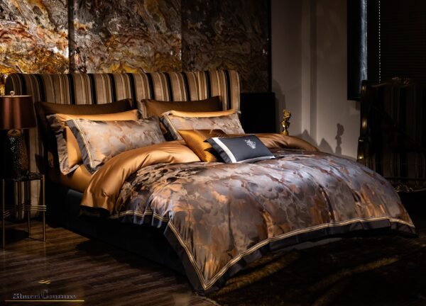 S.C. - 1005 - 100% Jacquard Cotton - Bronze & Black Color - Image 14