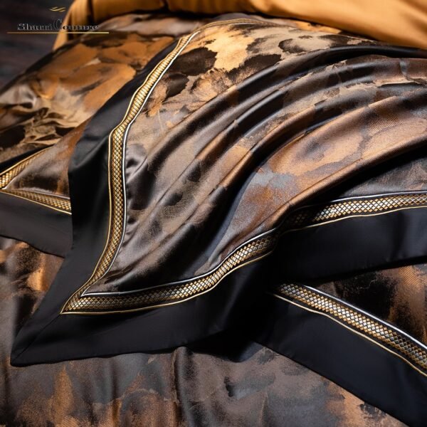 S.C. - 1005 - 100% Jacquard Cotton - Bronze & Black Color - Image 4
