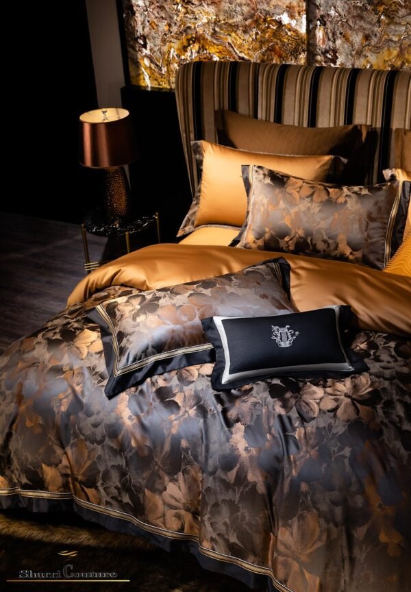 S.C. - 1005 - 100% Jacquard Cotton - Bronze & Black Color - Image 6