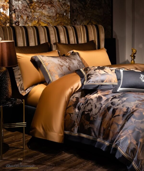 S.C. - 1005 - 100% Jacquard Cotton - Bronze & Black Color - Image 7