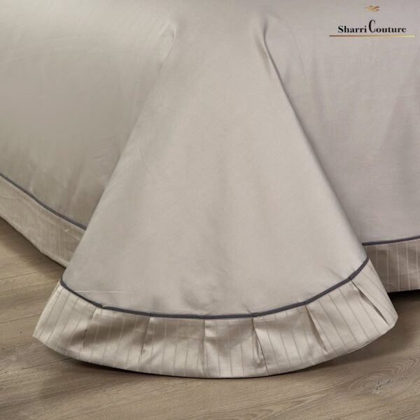 S.C. - 1026 Golden Beige / With Dark Grey Color - Combination of Cotton and Silk - Image 10