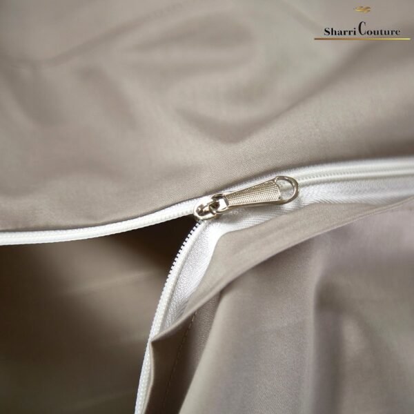 S.C. - 1026 Golden Beige / With Dark Grey Color - Combination of Cotton and Silk - Image 6