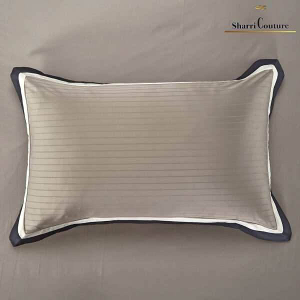 S.C. - 1026 Golden Beige / With Dark Grey Color - Combination of Cotton and Silk - Image 8
