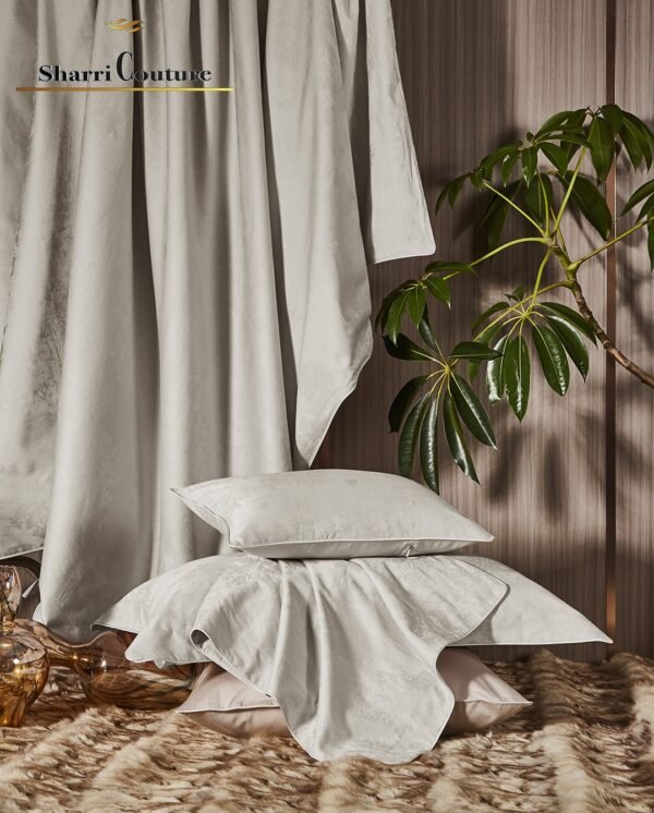 S. C. - 1028 - Light Greenish Beige Color - 100% Jacquard Cotton - Image 5