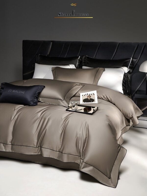 S.C. 1045 One Line Embroidery Bronze Color with Black Frame -  100% Supima Cotton - Image 9