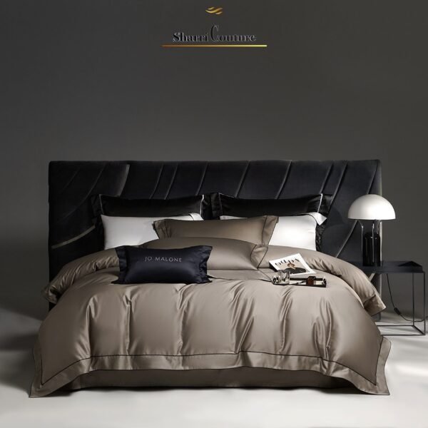 S.C. 1045 One Line Embroidery Bronze Color with Black Frame -  100% Supima Cotton