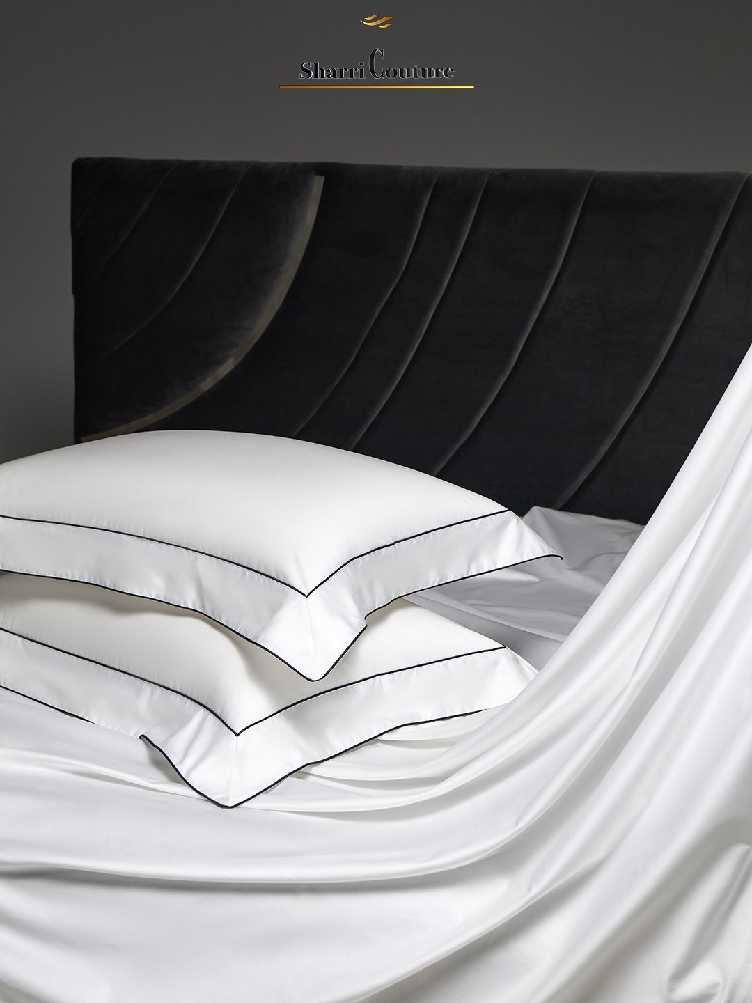 S.C. 1045 One Line Embroidery White Color - 100% Supima Cotton - Image 4