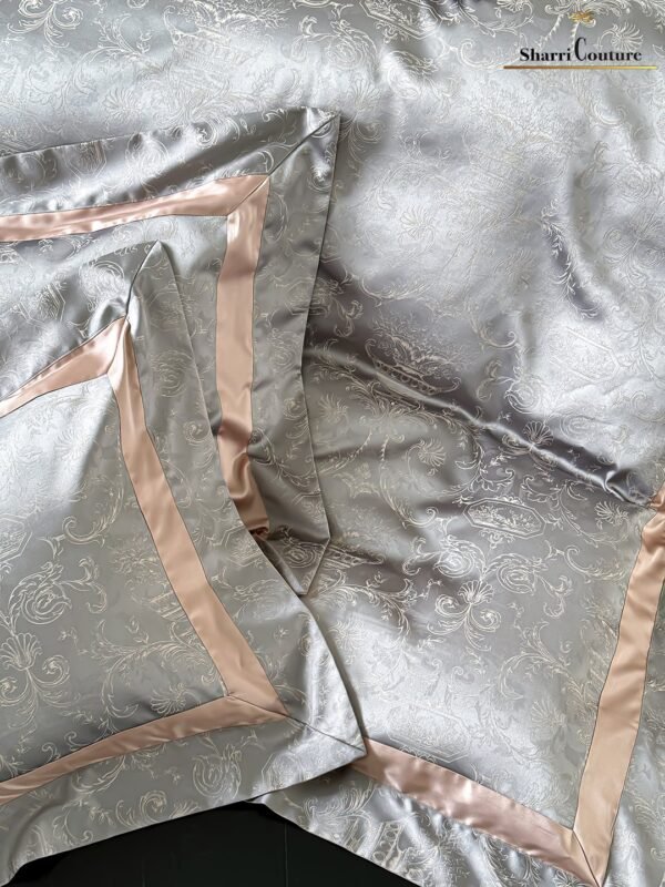 S.C. - 1051 Silver Color - 100% Jacquard Cotton - Image 6