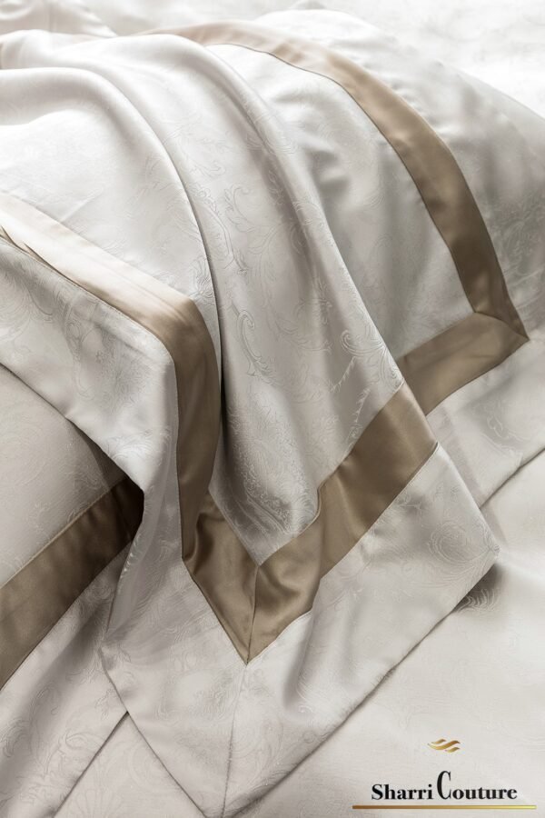 S.C. - 1051 White Color - 100% Jacquard Cotton - Image 8