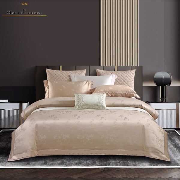 S. C. 1011 - Peach Color - 100% Jacquard Cotton