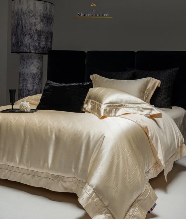 S. C. - 1018 - Golden Champagne Color - Combination of Cotton and Silk - Image 2