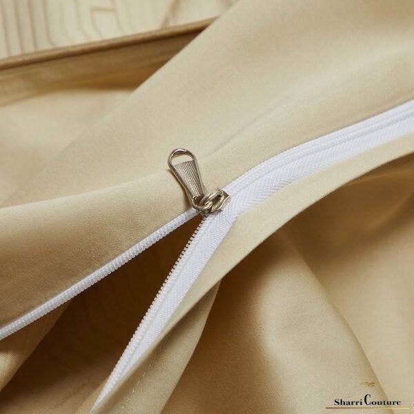 S.C. - 1010 Gold Color - 100% Jacquard Cotton - Image 9