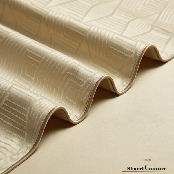 S.C. - 1010 Gold Color - 100% Jacquard Cotton - Image 3