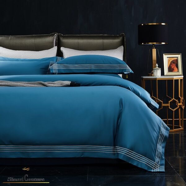 S. C. - 1043 With - Blue Royal Color 4 Embroidery Frame Lines - 100s Long Staple Cotton - Image 2