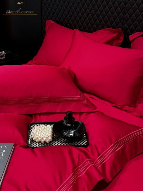S. C. - 1044 - Multiline Embroidery Frame - Red Color -  100s Long Staple Cotton - Image 4