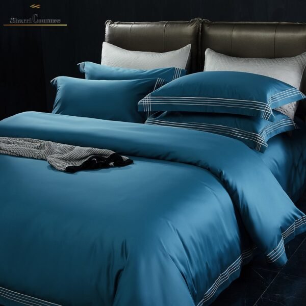 S. C. - 1043 With - Blue Royal Color 4 Embroidery Frame Lines - 100s Long Staple Cotton - Image 5