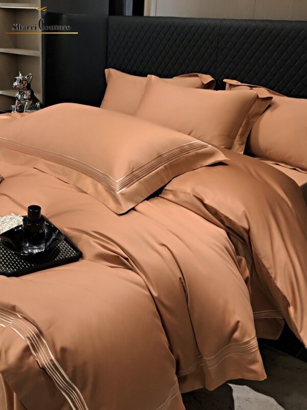 S. C. - 1044 - Multiline Embroidery Frame - Cappuccino  Color - 100s Long Staple Cotton - Image 3