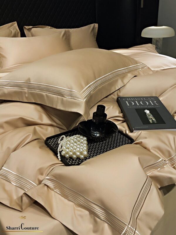 S. C. - 1044 - Multiline Embroidery Frame - Light Gold Color - 100s Long Staple Cotton - Image 7