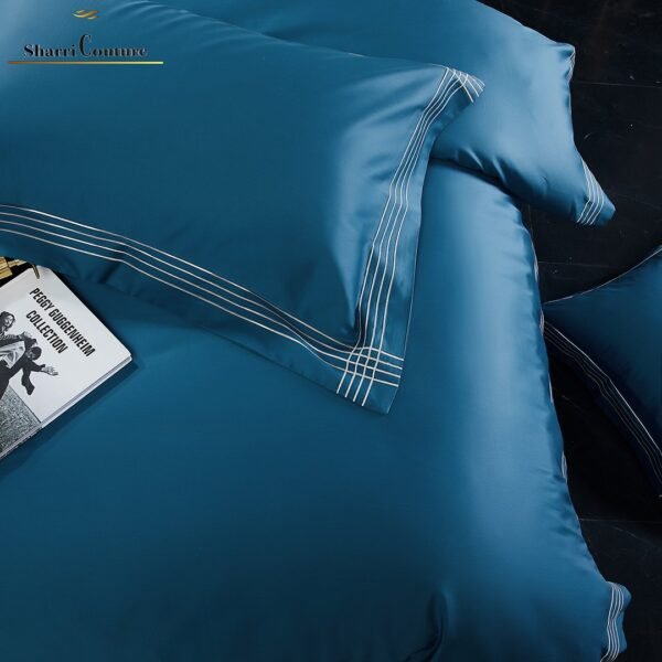 S. C. - 1043 With - Blue Royal Color 4 Embroidery Frame Lines - 100s Long Staple Cotton - Image 8