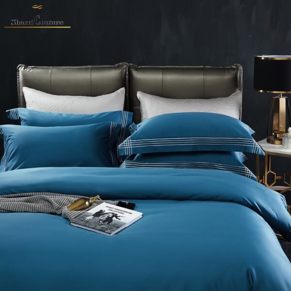 S. C. - 1043 With - Blue Royal Color 4 Embroidery Frame Lines - 100s Long Staple Cotton - Image 6