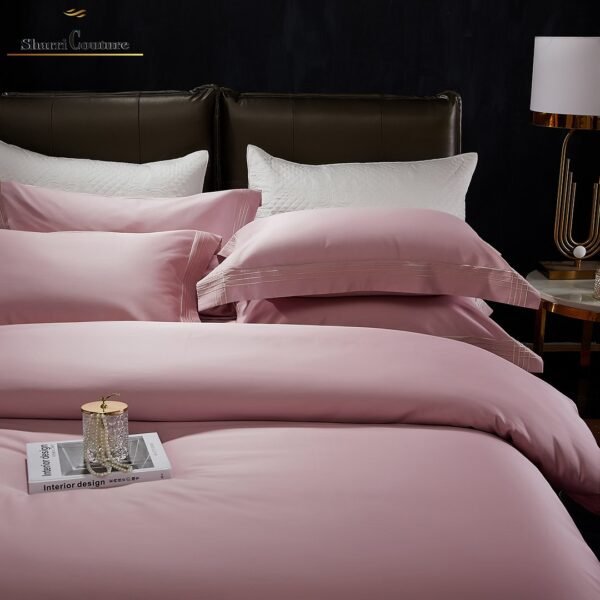 S. C. - 1043 - Old Pink Color with 4 Embroidery Frames Lines - 100s Long Staple Cotton - Image 5