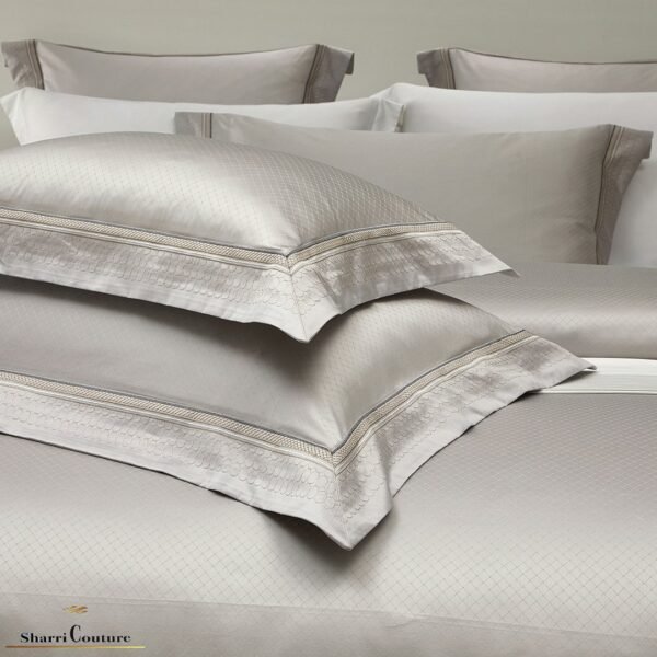 S. C. 1014 - Silver Color - 100% Jacquard Cotton - Image 3