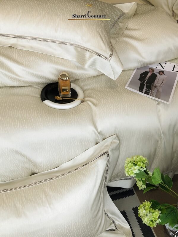 S. C. - 1015 - Golden Champagne Color - Combination of Cotton and Silk - Image 5