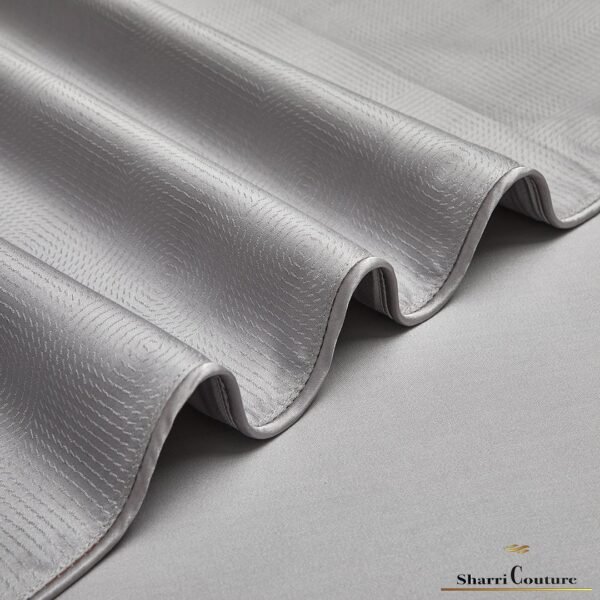 S. C. 1016 - Silver Color - 100% Jacquard Cotton - Image 5
