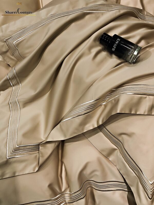 S. C. - 1044 - Multiline Embroidery Frame - Light Gold Color - 100s Long Staple Cotton - Image 5
