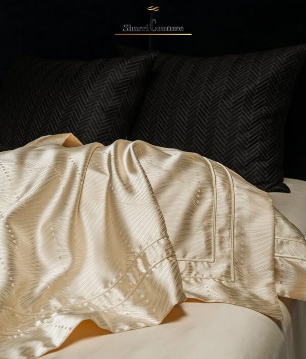 S. C. - 1018 - Golden Champagne Color - Combination of Cotton and Silk - Image 3