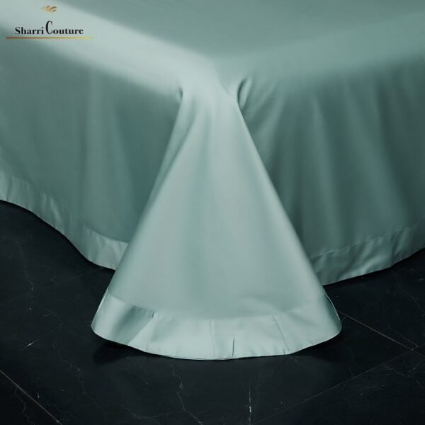 S. C. - 1043 - Turquoise Color With 4 Embroidery Frames Lines - 100s Long Staple Cotton - Image 9