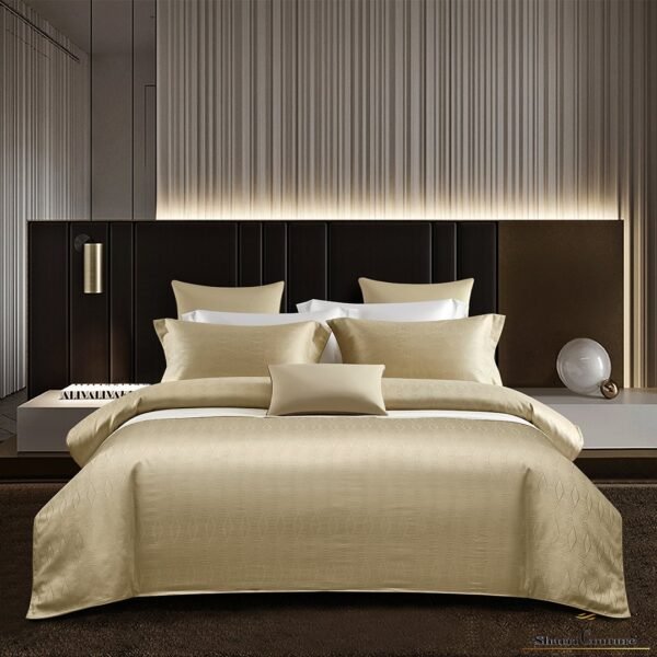 S.C. - 1010 Gold Color - 100% Jacquard Cotton