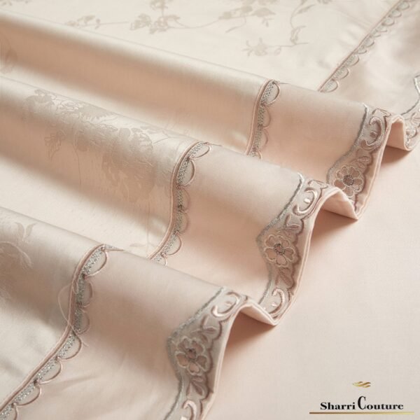 S. C. 1011 - Peach Color - 100% Jacquard Cotton - Image 6