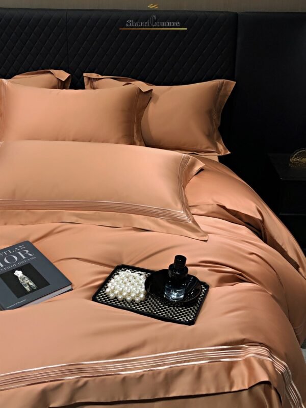S. C. - 1044 - Multiline Embroidery Frame - Cappuccino  Color - 100s Long Staple Cotton - Image 4