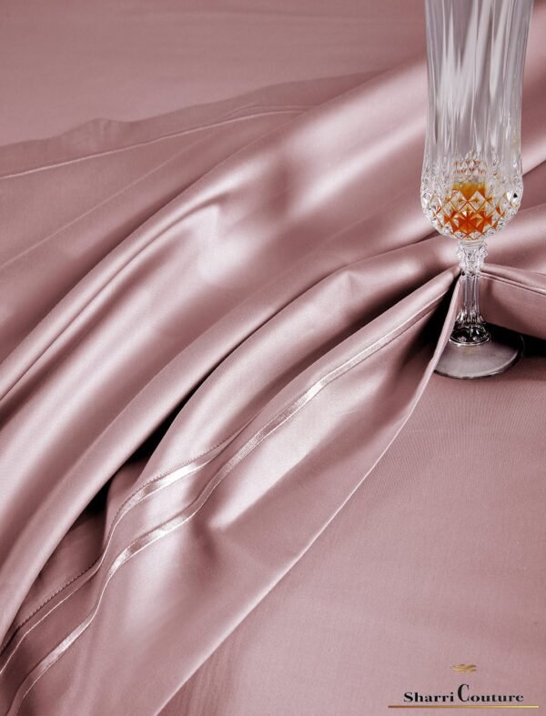 S. C. - 1042 - Light Old Pink Color With 2 Embroidery Frames Lines - 100s Long Staple Cotton - Image 7