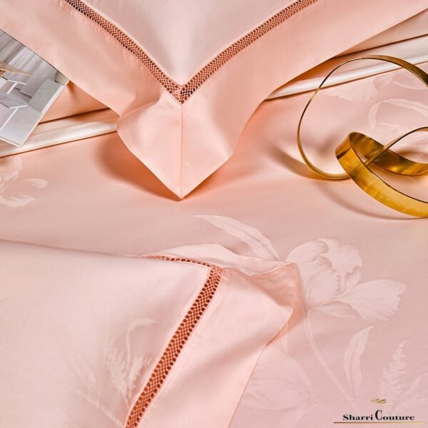 S.C. - 1008 - 100% Light Pink Color - Jacquard Cotton - Image 10