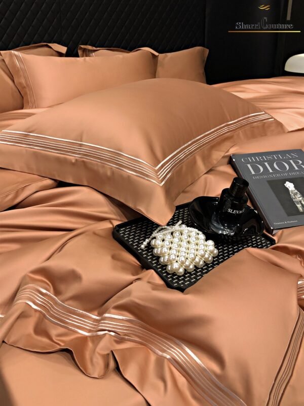 S. C. - 1044 - Multiline Embroidery Frame - Cappuccino  Color - 100s Long Staple Cotton - Image 7