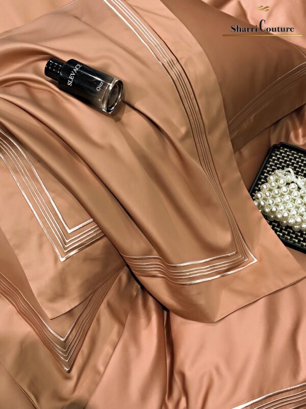 S. C. - 1044 - Multiline Embroidery Frame - Cappuccino  Color - 100s Long Staple Cotton - Image 5