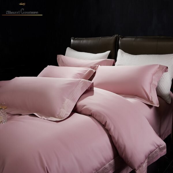 S. C. - 1043 - Old Pink Color with 4 Embroidery Frames Lines - 100s Long Staple Cotton - Image 7