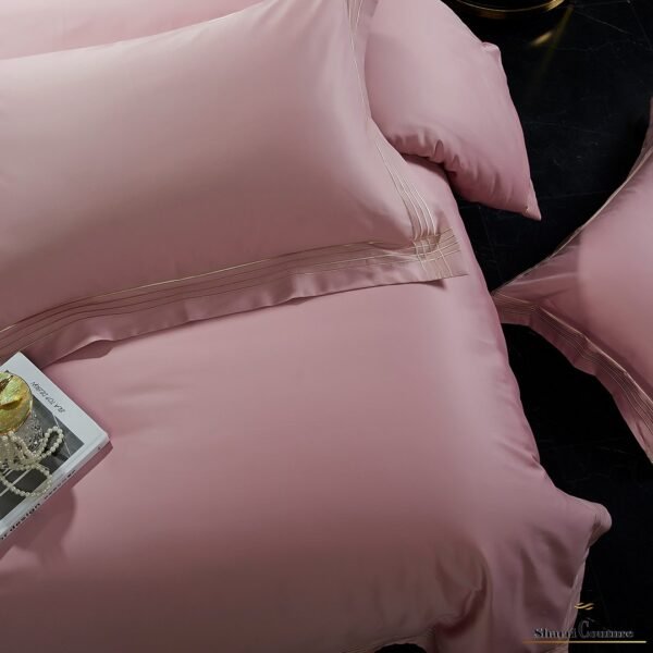S. C. - 1043 - Old Pink Color with 4 Embroidery Frames Lines - 100s Long Staple Cotton - Image 6