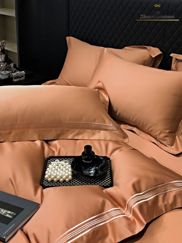 S. C. - 1044 - Multiline Embroidery Frame - Cappuccino  Color - 100s Long Staple Cotton - Image 6