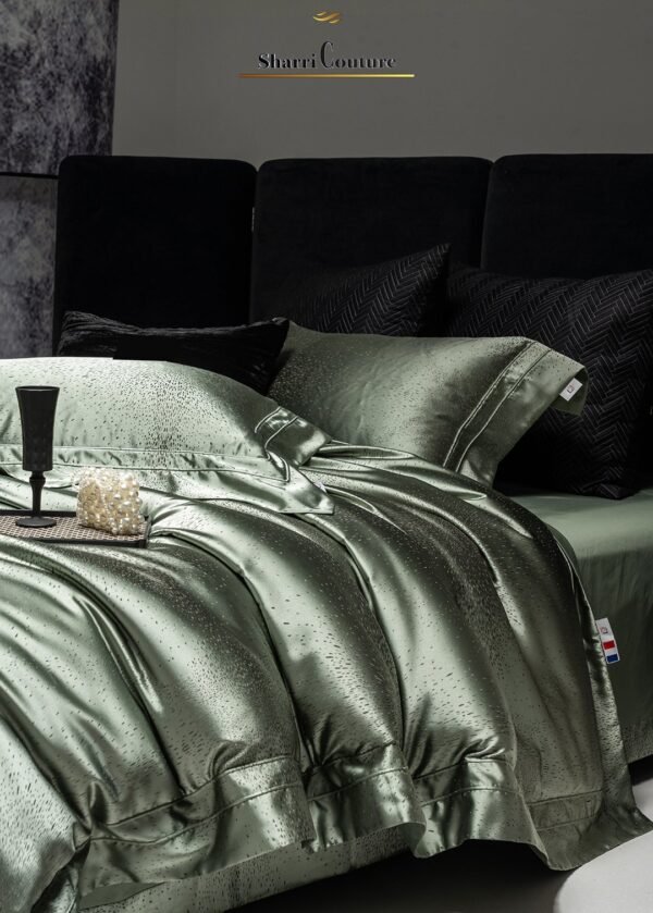 S. C. - 1018 - Dark Grey Color - Combination of Cotton and Silk - Image 4