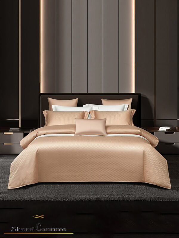 S. C. 1013 Gold Color - 100% Jacquard Cotton - Image 11