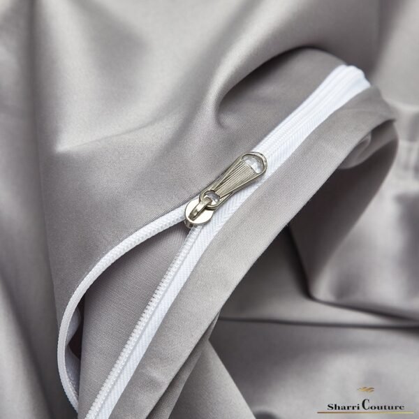 S. C. 1016 - Silver Color - 100% Jacquard Cotton - Image 4