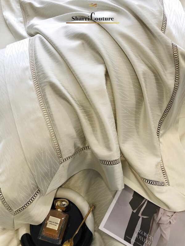S. C. - 1015 - Golden Champagne Color - Combination of Cotton and Silk - Image 4