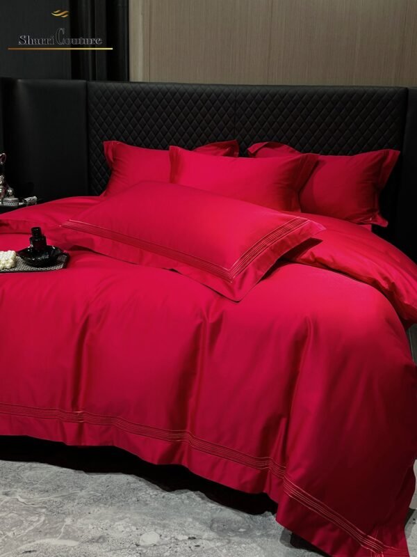 S. C. - 1044 - Multiline Embroidery Frame - Red Color -  100s Long Staple Cotton - Image 9
