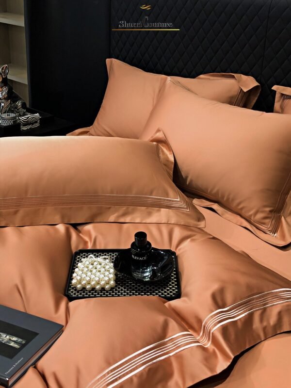 S. C. - 1044 - Multiline Embroidery Frame - Cappuccino  Color - 100s Long Staple Cotton - Image 9